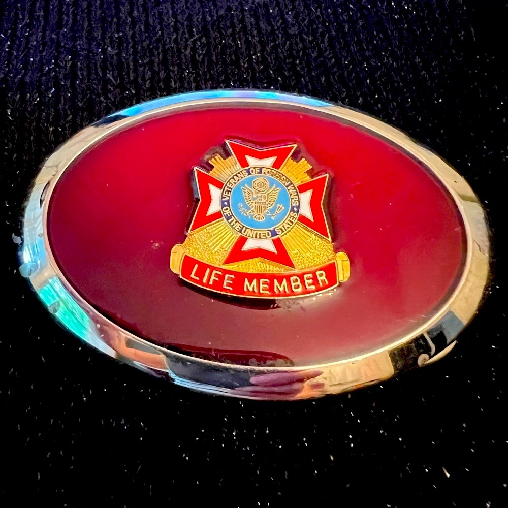 Life Member VFW Belt Buckle